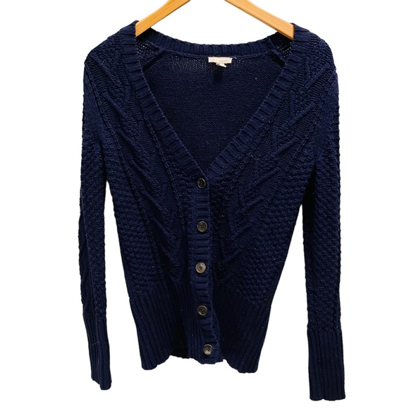 GAP Vintage Chunky Knit Grandpa Cardigan Wool Blend - Picture 1 of 5